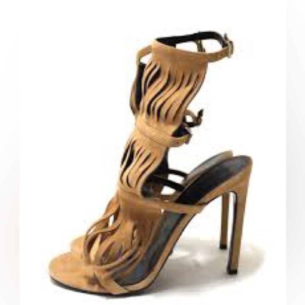 Gucci Fringe Sandal Heel